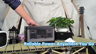 500W Portable Power Station in Action - Camping & Charging Demo